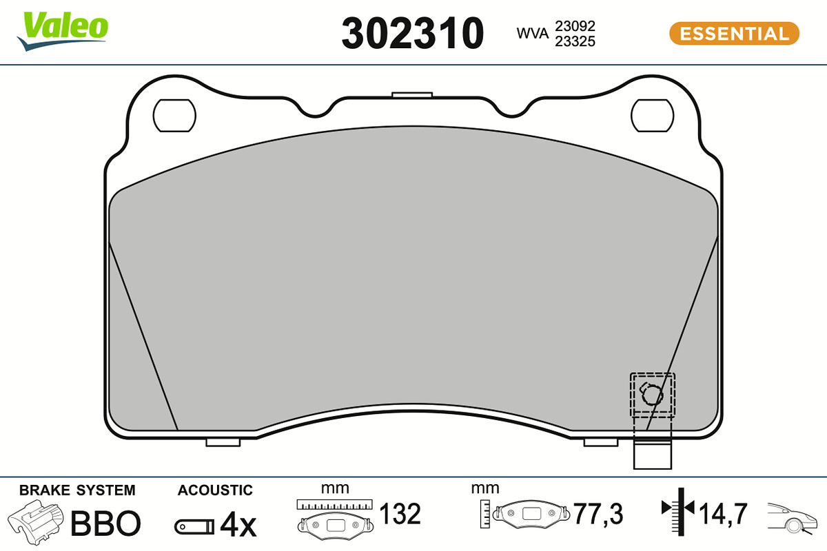 BRAKE PADS FIRST OP ASTRA 12.14 01.16 FR